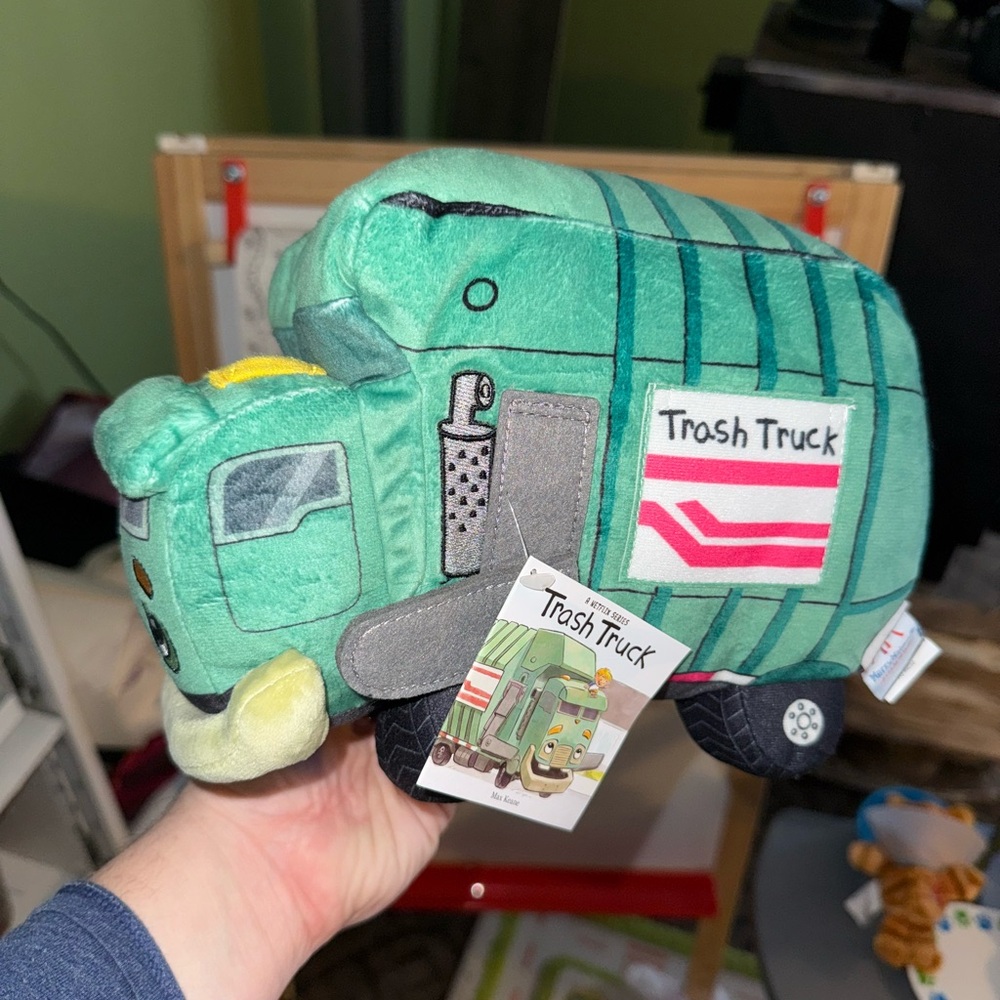 Trash Truck Plush Toy - Green NWT